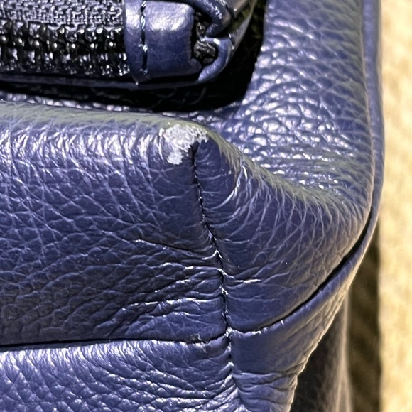 Zadig and Voltaire Rocky Bag Navy Blue Leather Used once! - Picture 8 of 9